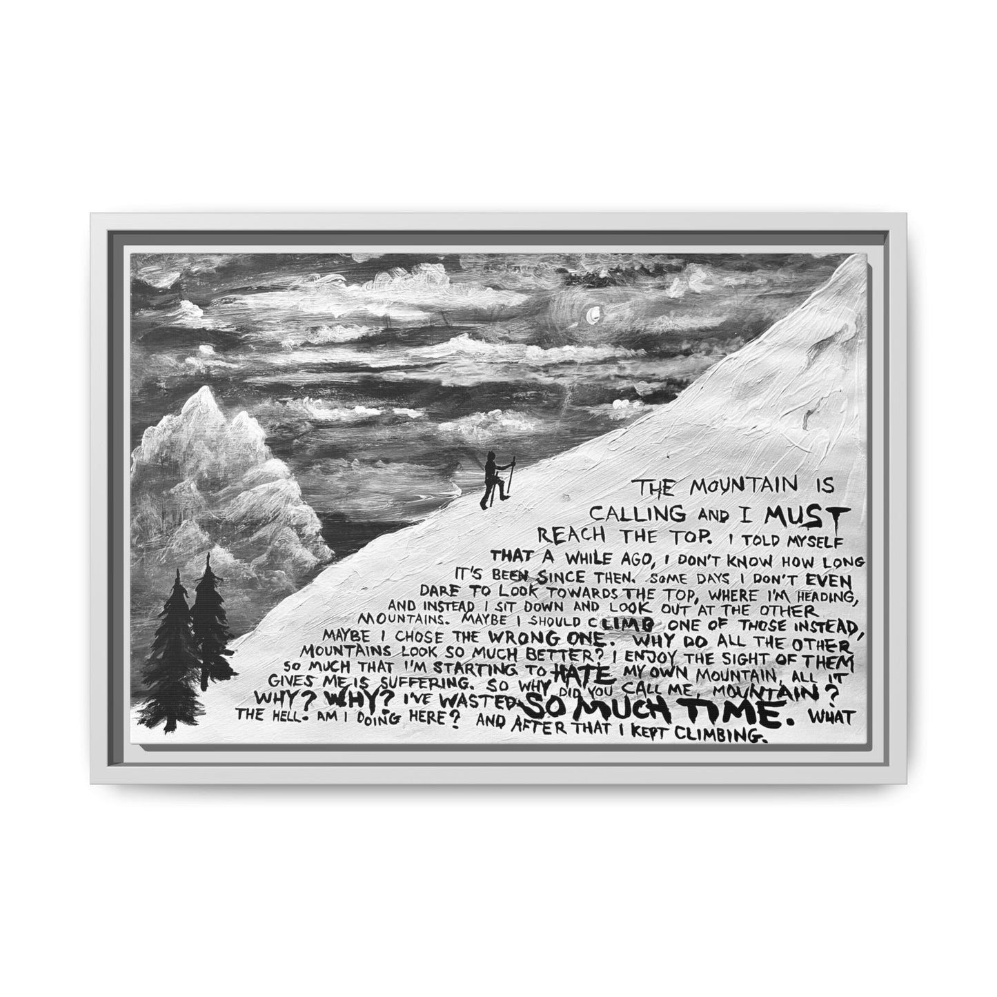 the mountain (print on canvas)