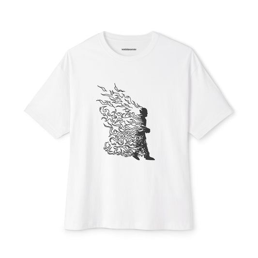 'burning' tee